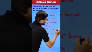 Easy Trick to Find Numbers of Sigma and PI Bonds #shorts #magnetbrains #chemistry
