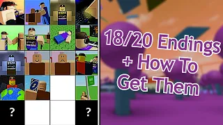 ROBLOX NPCs are becoming smart! 18/20 Endings + How To Get Them