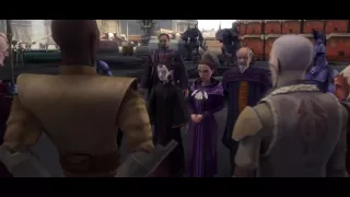 Obi-Wan and Anakin argue