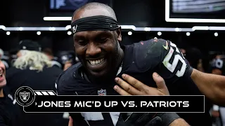 Chandler Jones Wins the Game While Mic’d Up vs. Patriots: ‘It Was Almost Like Madden!’ | Raiders