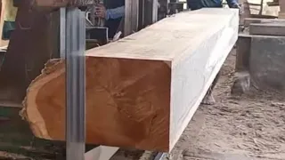 proses pembuatan balok kayu jati(Tectona grandis)pesanan pngusaha Bali dua kontainer.teakwood sawing