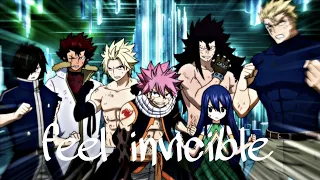 Fairy Tail AMV [Dragon Slayers] "Feel Invicible"