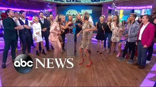 'DWTS' season 25 celebrity cast competes in a live dance-off