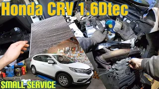 Honda CRV 1.6Dtec oil change + cabin filter