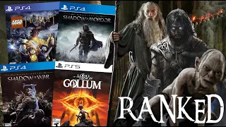 Ranking EVERY Modern Lord Of The Rings Game From WORST TO BEST (Top 5 Including Gollum, Please no)