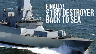 ROYAL NAVY'S MOST ADVANCED WARSHIP EVER CONSTRUCTED UNDERGOES SEA TRIALS