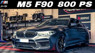 BMW M5 F90 Tuning | 800 PS | 100-200 | Akrapovic Evolution | King Performance