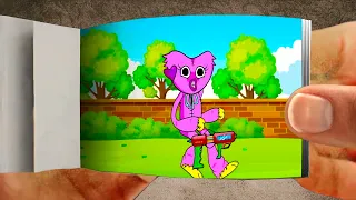 Kissy Missy 1 0 0 6 is Stuck FLIPBOOK |  Kissy Missy is angry with HuggyWuggy | Poppy Playtime