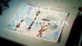 Lucy and Mr Tumnus Inktense & Fineliner