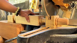 Wooden Hexagonal Dining Table 6 Sturdy Woodturning Legs // Excellent Woodworking Techniques & Skills