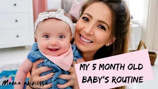 MY 5 MONTH OLD BABY'S ROUTINE | A DAY IN THE LIFE OF A 5 MONTH OLD