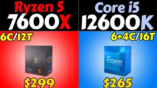 R5 7600X vs i5-12600K | RTX 3080 and RTX 3060 | How Much Performance Difference?