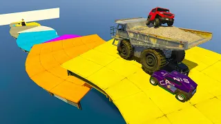 GTA 5 ONLINE 🐷 MEGA RAMPA DE CURVAS 1000% IMPOSSIBILE !!! 🐷 DAJE !!!