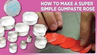 How to make a Super Simple Gumpaste Rose
