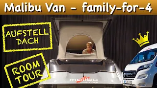 Malibu Van Neuheit 2021: family-for-4 exklusive "Roomtour"