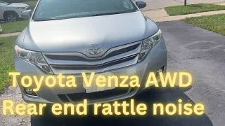 Toyota Venza rear end rattle noise.