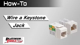 How To: Wire a Keystone Jack