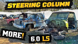 Junkyard Scrounging for C10 parts. We found some GOOD, BAD, and UGLY.