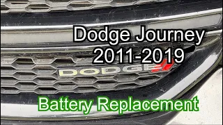 Dodge Journey Battery replacement 2011-2019, Chrysler, Dodge battery location