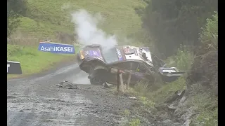 2022 Rally New Zealand | Gus rolls on SS10