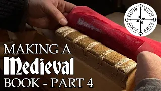 Making A Medieval Book By Hand - Part 4 - Paring and Applying Leather