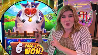 I Found the NEW MooMoo Madness Slot Machine in Las Vegas!!