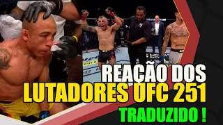 REAÇÃO DOS LUTADORES AO UFC 251: Dana critica árbitro / Holloway roubado?/Durinho pediu Usman