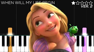 Tangled - When Will My Life Begin - Mandy Moore | EASY Piano Tutorial