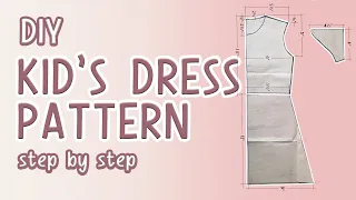 ⭐️HOW TO MAKE KIDS DRESS PATTERN TUTORIAL | DRESS DRAFTING | SEWING EOMMA❤️
