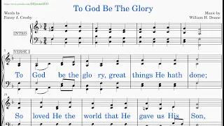 To God Be The Glory (Doane - Crosby) [v1]