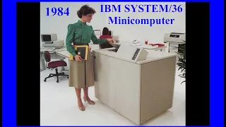 1984 Computer History:  IBM System/36 Minicomputer promo, office automation, business, Rochester NY