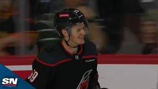 Jake Guentzel Roofs His First Goal With Hurricanes vs. Senators