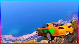 GTA 5 Mount Chiliad Car Crashes #4! (With Trevor & Wade!)