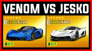 Asphalt 9 Hennessey Venom F5 VS Koenigsegg Jesko