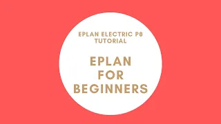 EPLAN for Beginners | Create new project, new page, title page & small schematic
