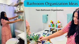 How to Organize a Small bathroom | Bathroom Organizing Ideas | Teen Bathroom Organization