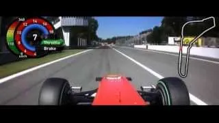 F1 2010 Monza Fernando Alonso Onboard Pole Lap [FOM] HD