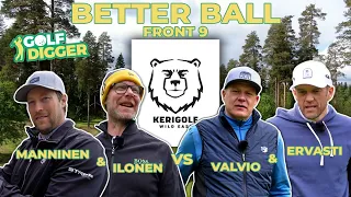 ILONEN & MANNINEN vs ERVASTI & VALVIO - Kerigolf front 9 (Mikko`s Backtee challenge)