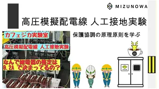 【カフェジカ実験室】模擬配電線人工接地実験！地絡継電器の整定って､どうして0.2Ａなの？！