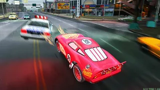 GTA 4 Crazy Lightning McQueen ( Radiator Springs ) Car Crashes Compilation Ep. 7