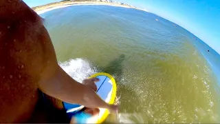 POV LONGBOARD SURFING EPIC EAST COAST HURRICANE SWELL WITH FRIENDS