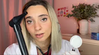 DOTTORESSA TI VISITA PER L'INFLUENZA |  ASMR