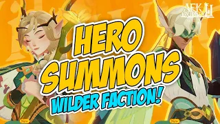 WILDER FACTION SUMMONS & HERO TEST | AFK JOURNEY