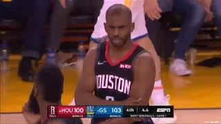 Harden misses for the tie and Gordon touches the ball for the out of bounds + Cp3 ejected