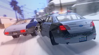 🚔 Полицейская ПОГОНЯ по всему ГОРОДУ в GTA SAMP!