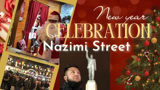 New year 2023 celebration on nizami street baku | nizami street baku azerbaijan