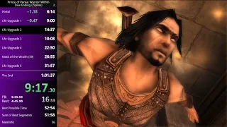 Prince of Persia Warrior Within: True Ending Zipless Speedrun in 59:07