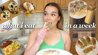 WHAT I EAT IN A WEEK *realistic, no restrictions*