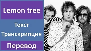 Fool's garden - Lemon tree - текст, перевод, транскрипция