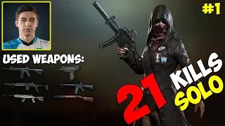 Shroud 21 kills SOLO (FPP) PUBG